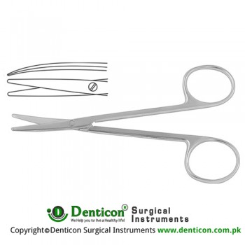 Metzenbaum Dissecting Scissor / Opreating Scissor Straight - Blunt/Blunt Stainless Steel, 15.5 cm - 6"